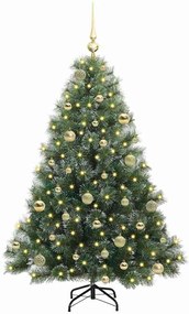 vidaXL Τεχνητό Χριστουγεννιάτικο Δέντρο Πράσινο 150 cm ΠΕ και PVC