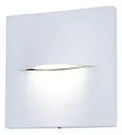 Απλίκα Τοίχου Τετράγωνη LED 3W 4000k Αλουμινίου IP65 ΦOS_ME 17-04687-1 Λευκό