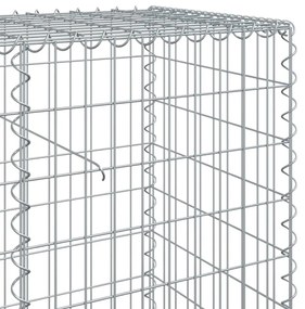 vidaXL Συρματοκιβώτιο με Κάλυμμα 300x50x100εκ. από Γαλβανισμένο Χάλυβα