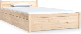 vidaXL Πλαίσιο Κρεβατιού με Συρτάρια 90 x 200 εκ.
