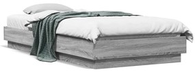 vidaXL Πλαίσιο Κρεβατιού Γκρι Sonoma 100x200 εκ. Επεξεργασμένο Ξύλο