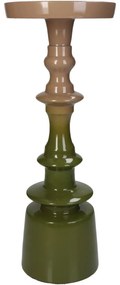 Κηροπήγιο Πράσινο Αλουμίνιο 11x11x30cm - Αλουμίνιο - 05155098