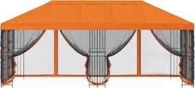 vidaXL Κιόσκι με Πλαϊνές Τοίχους 6 x 3 m Πορτοκαλί
