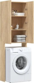 vidaXL Ντουλάπι Πλυντηρίου Sonoma Δρυς 64 x 25,5 x 190 εκ.