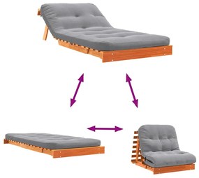 ΚΑΝΑΠΕΣ ΚΡΕΒΑΤΙ FUTON ΜΕ ΣΤΡΩΜΑ 90X206X11 ΕΚ. ΜΑΣΙΦ ΞΥΛΟ ΠΕΥΚΟΥ 846763