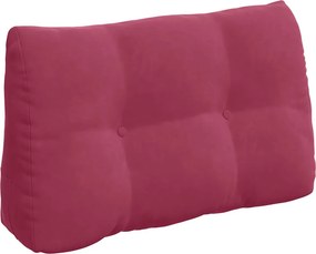 vidaXL Μαξιλάρι Πλάτης Κόκκινο 80 x 50 x 24 cm Βελούδο
