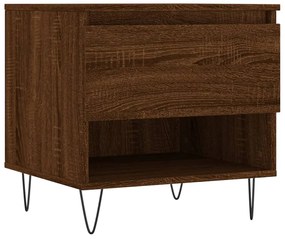 vidaXL Τραπεζάκια Σαλονιού 2 τεμ. Καφέ Δρυς 50x46x50 εκ. Επεξ. Ξύλο