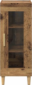 vidaXL Πλαϊνό γραφείο Παλιό ξύλο 34.5 x 32.5 x 90 εκ.