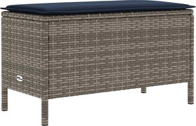 vidaXL Σύνολα επίπλων 7 τμχ. Γκρι και Navy Blue Ράτα PE