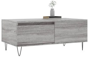 vidaXL Τραπεζάκι Σαλονιού Γκρι Sonoma 90x50x36,5εκ. Επεξεργασμένο Ξύλο
