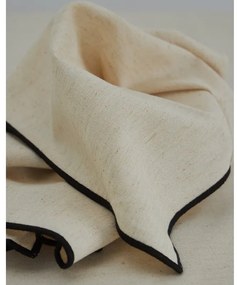 Μονόχρωμη Πετσέτα Φαγητού με Φεστόνι Sines 53x53cm Natural