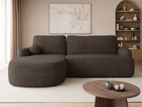 Καναπές Loridu-Αριστερή-Καφέ Σκούρο