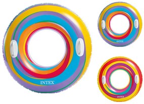 Φουσκωτή σαμπρέλα θαλάσσης Intex Swirly Whirly με χειρολαβές, 91x91cm, σε 2 επιλογές χρωμάτων