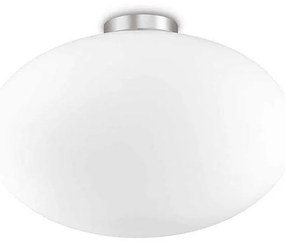 Φωτιστικό Οροφής-Πλαφονιέρα Candy 086781 40x25cm 1xE27 60W White Ideal Lux