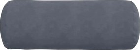 vidaXL Μαξιλάρια Στήριγμα 2 pcs Σκούρο Γκρι Ø 25 x 70 cm