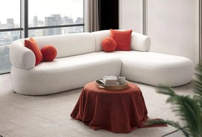 Corner Sofa Roma Right - White White