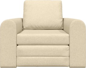 vidaXL Κρεβάτι καναπές Κρεμ 98 x 71 x 83 εκ. ύφασμα