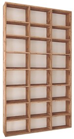 ΒΙΒΛΙΟΘΗΚΗ ΜΕΛΑΜΙΝΗΣ FYODOR MEGAPAP ΧΡΩΜΑ PINE OAK 102X16X178ΕΚ.