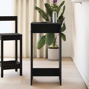 vidaXL Τραπέζι μπαρ Μαύρη Οξυά 51 x 50 x 103.5 εκ. Επεξεργασμένο ξύλο