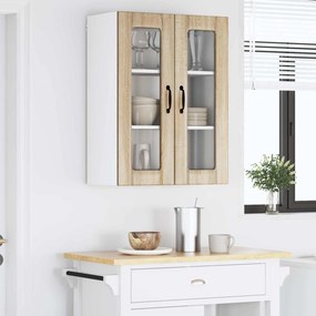 vidaXL Ραφιέρα τοίχου LUCCA Sonoma Δρυς 60 x 31 x 80 εκ.