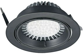 Σποτ Χωνευτό VK/03115/B Φ16x3,2cm 1xGU10/G53 50W Black VKLed Round