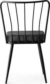 Καρέκλα 2τμχ Μαύρο YILDIZ 43x42x82