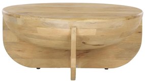 ΤΡΑΠΕΖΙ  ΣΑΛΟΝΙΟΥ ΣΤΡΟΓΓΥΛΟ  PALOMA ΦΥΣΙΚΟ 91x91x40