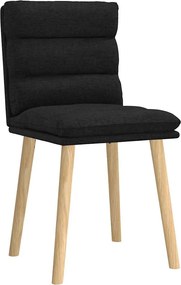 vidaXL Καρέκλες Τραπεζαρίας 2 τεμ. Μαύρες Υφασμάτινες