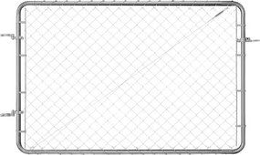 VEVOR Chain Link Fence Gate Fit 2.2-6 ft x 6 ft Garden Gate Posts Not Included