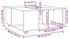 ΤΡΑΠΕΖΑΚΙ ΣΑΛΟΝΙΟΥ ΚΑΠΝΙΣΤΗ ΔΡΥΣ 80X80X40 ΕΚ. ΕΠΕΞΕΡΓΑΣΜ. ΞΥΛΟ 853177