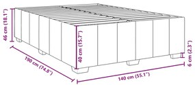 ΚΡΕΒΑΤΙ BOXSPRING ΜΕ ΣΤΡΩΜΑ ΜΑΥΡΟ 140X190 ΕΚ. ΥΦΑΣΜΑΤΙΝΟ 3285472