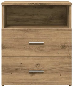 vidaXL Κομοδίνο Αρτισιανή Δρυς 50x32x60 εκ. από Επεξεργασμένο Ξύλο