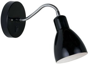 Φωτιστικό Τοίχου Cyclone Flex 72991003 37x37cm 1xE14 15W Black Nordlux Metal