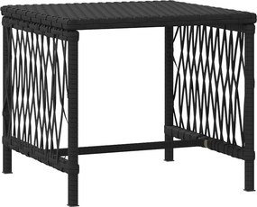 vidaXL Ξαπλώστρα 3 pcs Μαύρο και Κρεμ Λευκό 55 x 200 x 92 εκ.