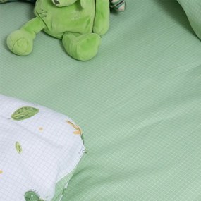 Σετ Σεντόνια Παιδικά 170X260 Cute Reptiles White/Green 5205495603629