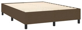 ΚΡΕΒΑΤΙ BOXSPRING ΜΕ ΣΤΡΩΜΑ ΣΚΟΥΡΟ ΚΑΦΕ 140X190 ΕΚ. ΥΦΑΣΜΑΤΙΝΟ 3131588