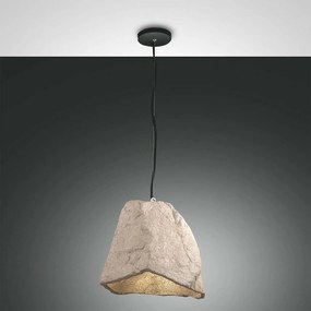 Φωτιστικό Οροφής Rock 3536-40-131 Concrete Fabas Luce Τσιμέντο,Μέταλλο