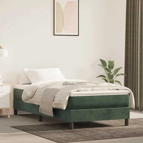 vidaXL Στρώμα με Pocket Springs 80 x 210 x 20 εκ. Σκούρο Πράσινο