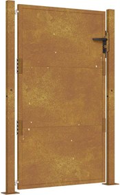 vidaXL Πόρτα Κήπου 100x125 εκ. από Ατσάλι Corten