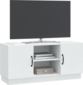 vidaXL Ντουλάπι TV Λευκό 102 x 34,5 x 47 εκ Επεξεργασμένο Ξύλο