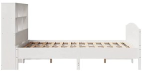 vidaXL Κρεβάτι Βιβλιοθήκη Χωρίς Στρώμα 120x200 εκ Μασίφ Ξύλο Πεύκο