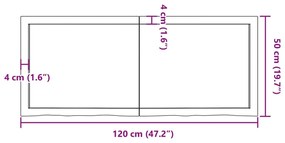 ΡΑΦΙ ΤΟΙΧΟΥ 120X50X(2-6) ΕΚ. ΑΠΟ ΑΚΑΤΕΡΓΑΣΤΟ ΜΑΣΙΦ ΞΥΛΟ ΔΡΥΟΣ 363577