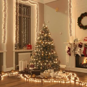 vidaXL Φωτάκια με 400 LED Θερμό Λευκό 7,4 μ. από PVC