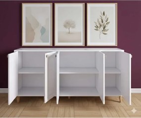 Stewehome μποέμ κονσόλα με mdf πόρτα 180x40x87 cm