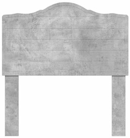 vidaXL Κεφαλάρι Σκυρόδεμα Γκρι 80 cm Επεξεργασμένο ξύλο