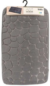 Πατάκι Μπάνιου Memory 06.7718N181 50x80cm Grey 50 X 80 100% Cotton