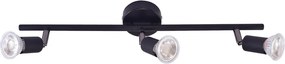 Σποτ Τρίφωτο Homelighting Saba 77-3556 Black