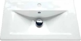 Drop Roma 70x39 White Gloss - Πάγκος με Νιπτήρα &amp; Κρυφοντουλαπο
