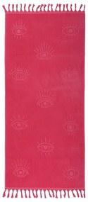 Πετσέτα Θαλάσσης - Παρεό Eyes One Me Fuchsia Nef-Nef Θαλάσσης 80x160cm 100% Βαμβάκι