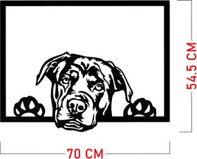 Decorative Metal Wall Accessory Enzo 7054 Black